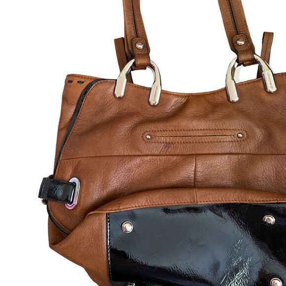 B Markowsky Brown Leather Handbag - Picture 6 of 8